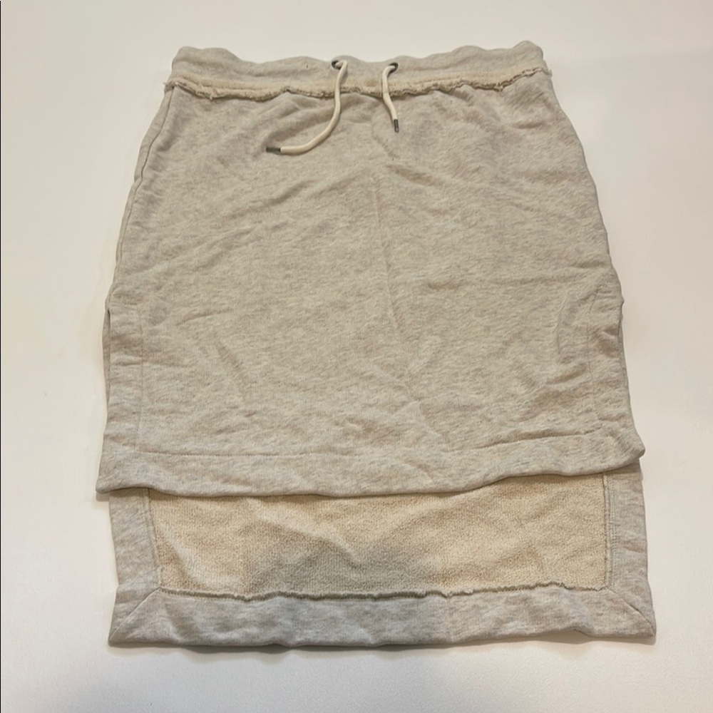 Grey State Tan Cream Tiered Pencil Skirt Casual